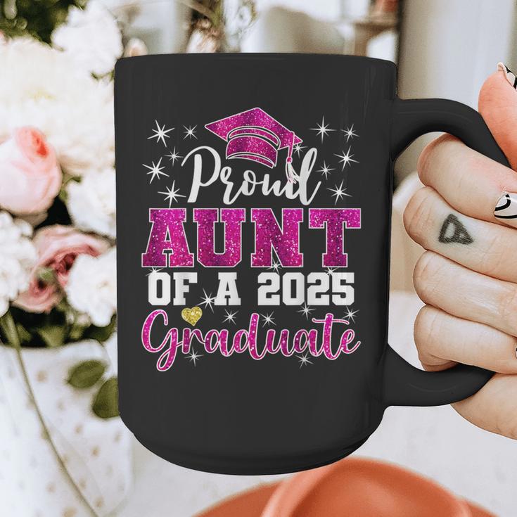 Super Proud Aunt Of 2025 Graduate Senior Graduation Family Graphic Print Coffee Mug