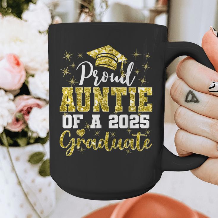 Super Proud Auntie Of 2025 Graduate Senior Graduation Family Graphic Print Coffee Mug