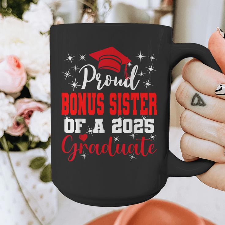 Super Proud Bonus Sister Of 2025 Graduate Graduation Family Graphic Print Coffee Mug