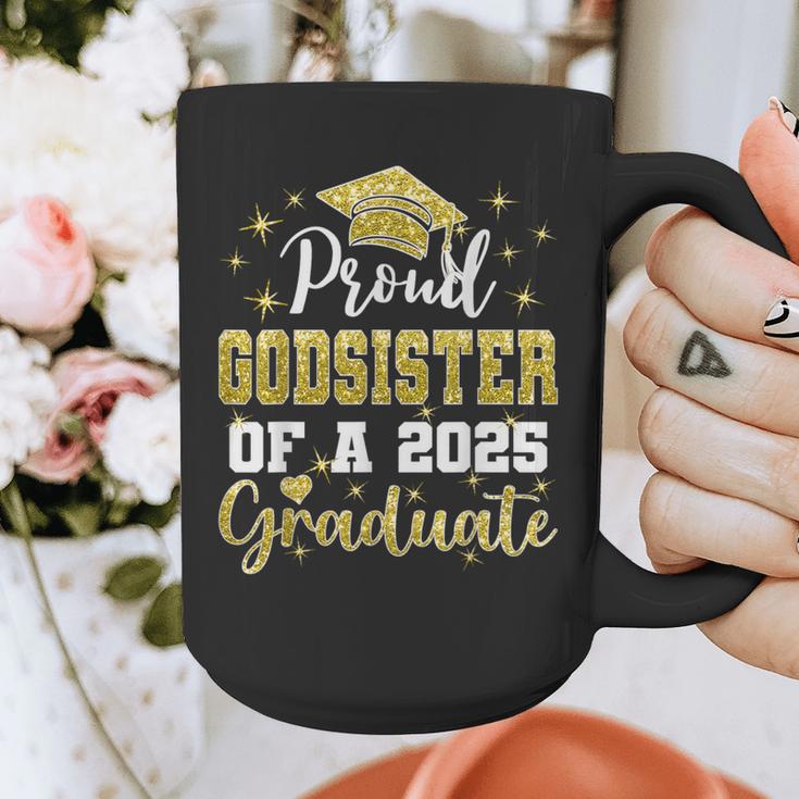 Super Proud Godsister Of 2025 Graduate Graduation Family Graphic Print Coffee Mug