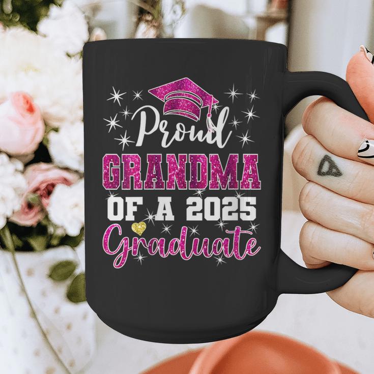 Super Proud Grandma Of 2025 Graduate Graduation Family Graphic Print Coffee Mug
