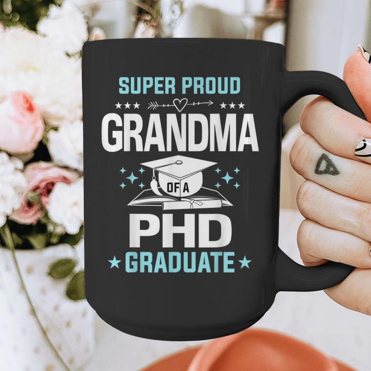 Super Proud Grandma Of A PHD Graduate Senior Graduation Graphic Print Coffee Mug