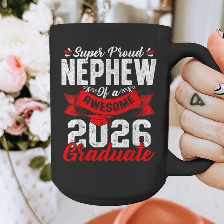 Super Proud Nephew Of a 2026 Graduate 26 Graduation Graphic Print Coffee Mug