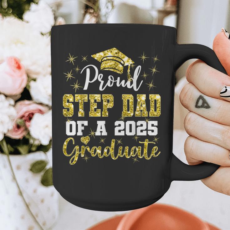 Super Proud Step Dad Of 2025 Graduate Graduation Family Graphic Print Coffee Mug