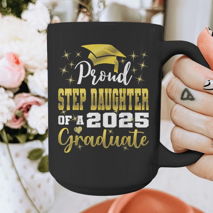 Super Proud Step Daughter Of 2025 Graduate Graduation Family Graphic Print Coffee Mug