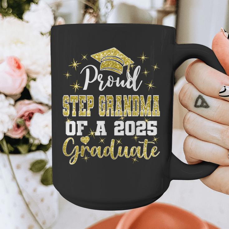 Super Proud Step Grandma Of 2025 Graduate Graduation Family Graphic Print Coffee Mug
