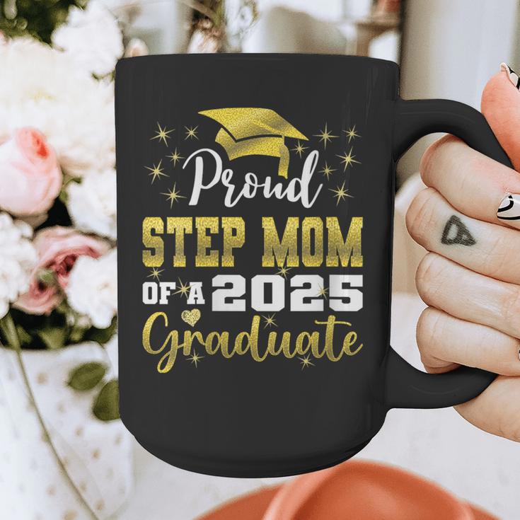 Super Proud Step Mom Of 2025 Graduate Graduation Family Graphic Print Coffee Mug