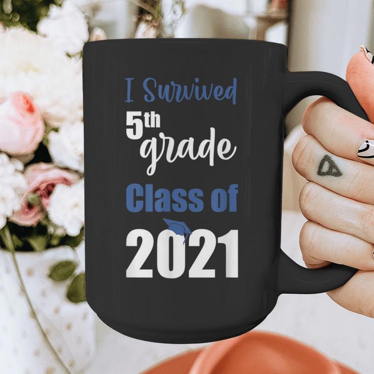 I Survived 5th Grade Class Of 2021 Quarantined Graduation 2 Graphic Print Coffee Mug