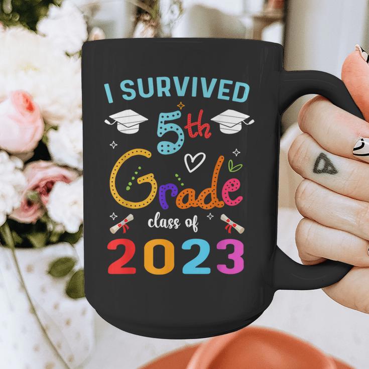 I Survived 5th Grade Graduation Class 2023 Elementary Graphic Print Coffee Mug