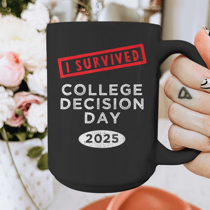 I Survived College Decision Day Graduation Class Of 25 Graphic Print Coffee Mug