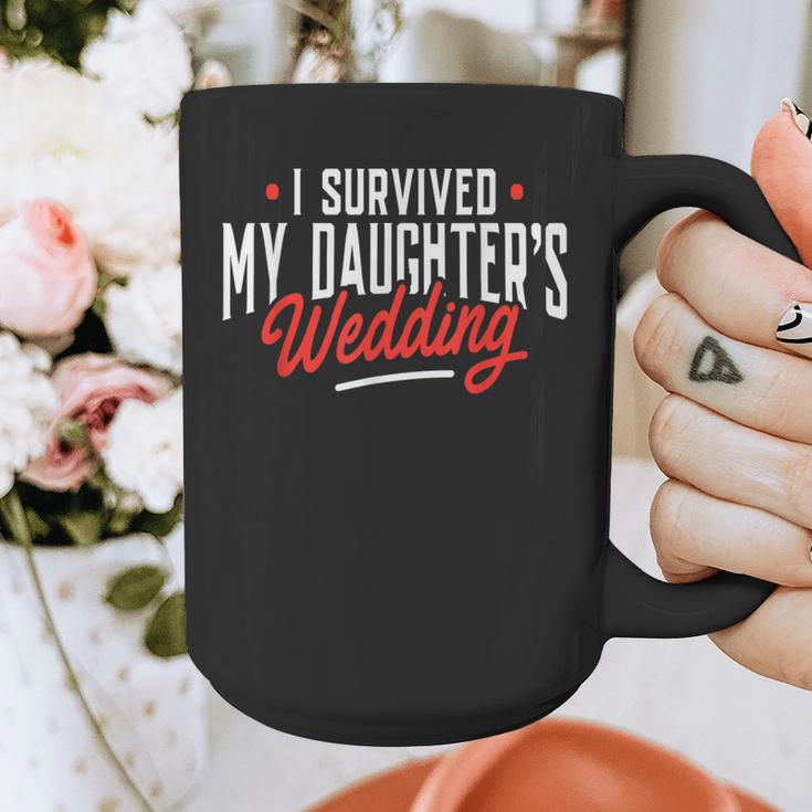 I Survived My Daughter's Wedding Father Of The Bride Dad Graphic Print Coffee Mug