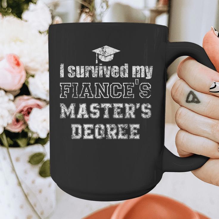 i Survived My Fiances Masters Degree Graduation Mastered It Graphic Print Coffee Mug