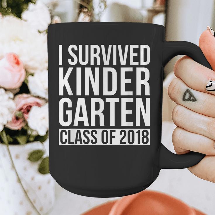 I Survived Kindergarten Class Of 2018 Graduation Shirt Graphic Print Coffee Mug