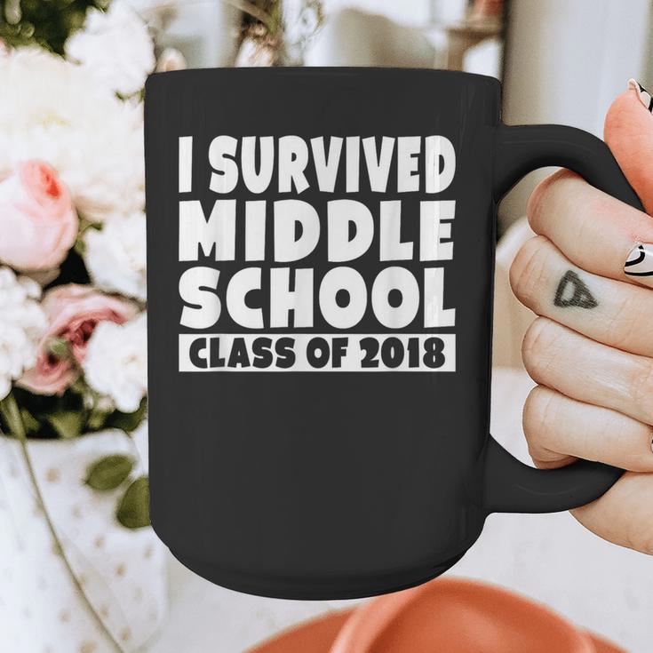 I Survived Middle School Class Of 2018 Graduation Graphic Print Coffee Mug