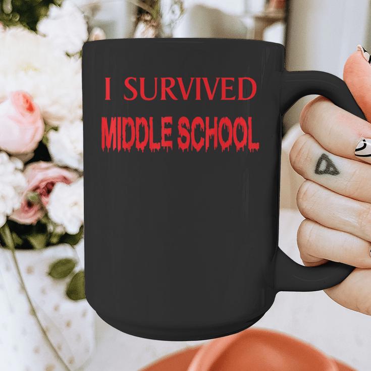 I Survived Middle School Graduation Shirt T-Shirt Graphic Print Coffee Mug
