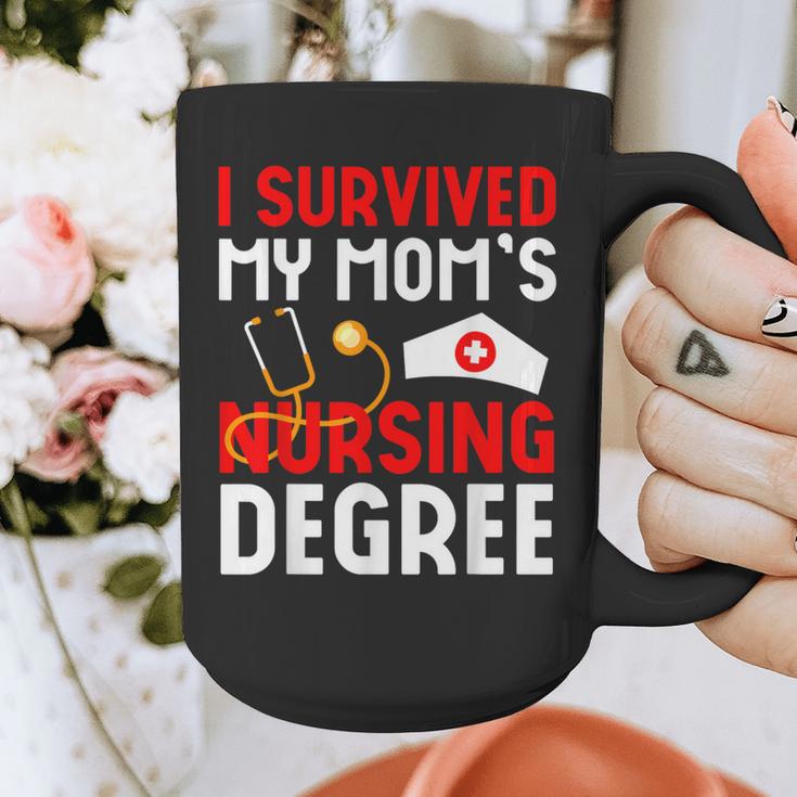 I Survived My Mom's Nursing Degree Graduation Day 2026 Graphic Print Coffee Mug