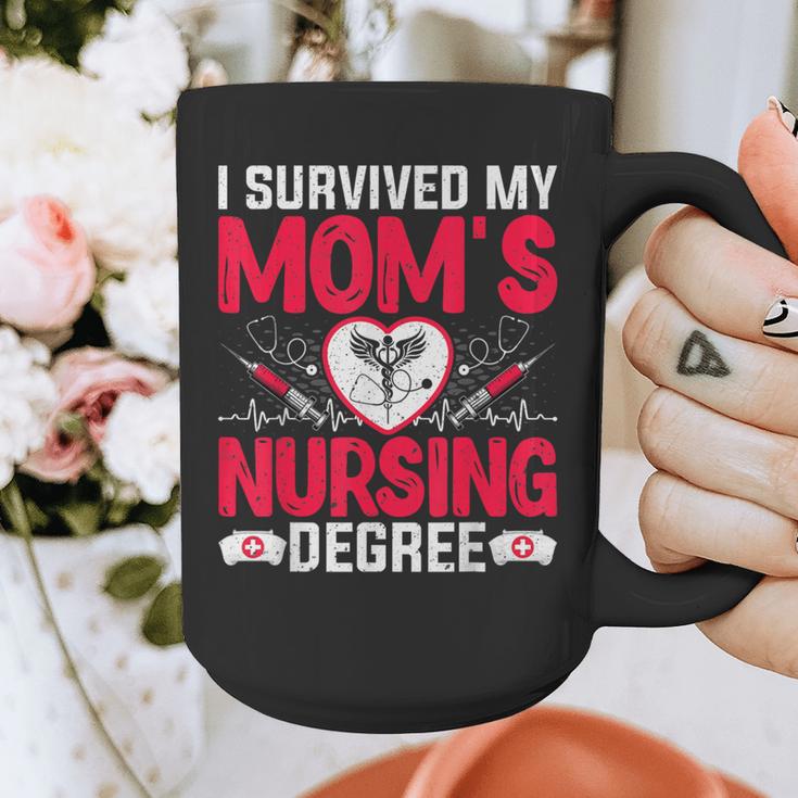 I Survived My Mom’s Nursing Degree Nurse Nursing Graduation Graphic Print Coffee Mug