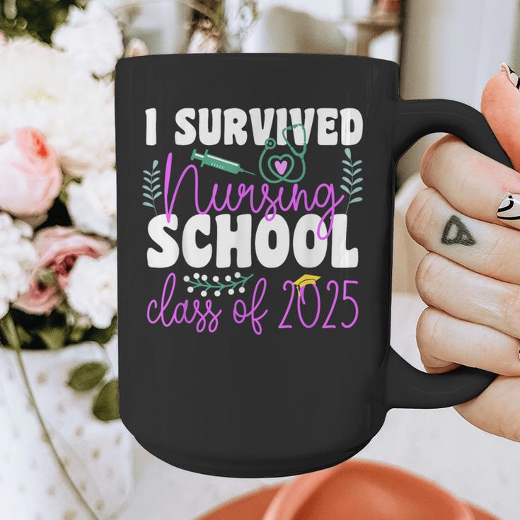 I Survived Nursing School Class Of 2025 New Nurse Graduation Graphic Print Coffee Mug