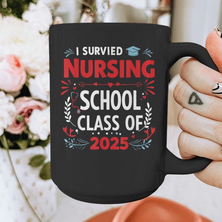 I Survived Nursing School Class Of 2025 Nurse Graduation Graphic Print Coffee Mug