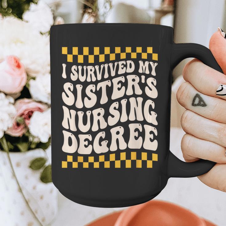 i Survived My Sisters Nursing Degree School Graduation Party Graphic Print Coffee Mug