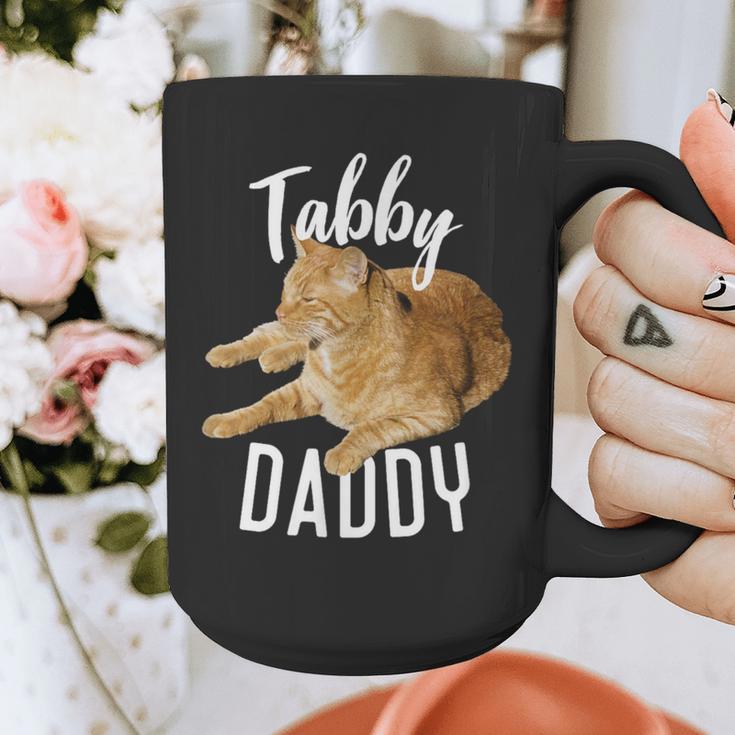 Tabby Daddy Cat Lover Saying Graphic Graphic Print Coffee Mug