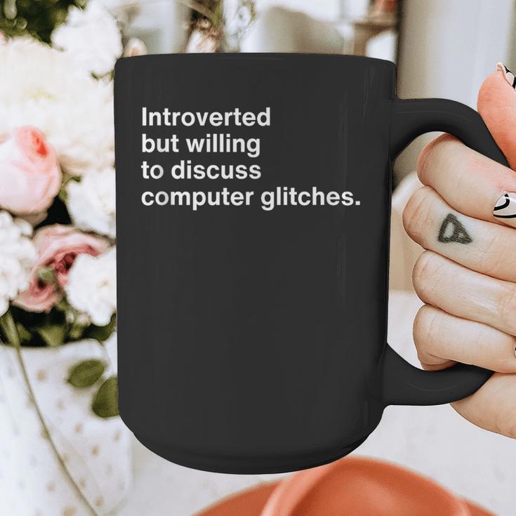 Techie Introvert Introverted Computer Nerd Graphic Print Coffee Mug Techie Introvert Introverted Computer Nerd Graphic Print Coffee Mug