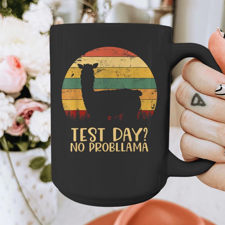 Test Day No Probllama Silhouette Teacher Student Graduation Graphic Print Coffee Mug