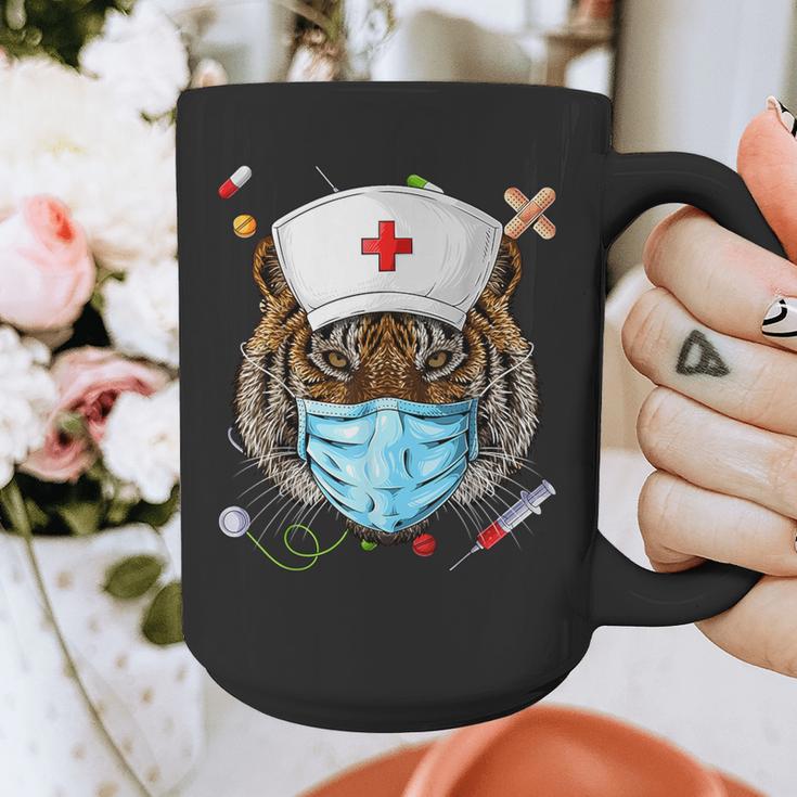 Tiger Nurse RN ER Nursing School Graduation Graphic Print Coffee Mug