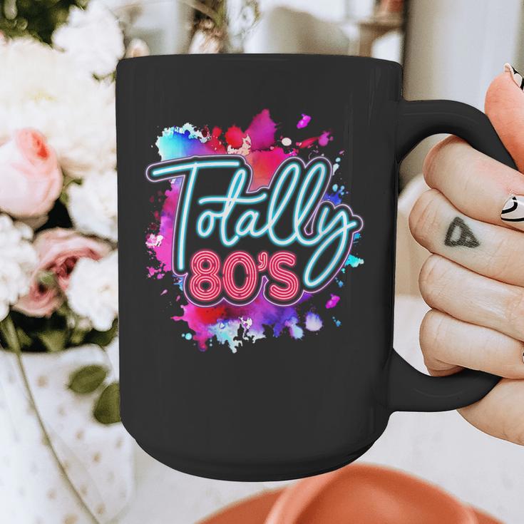 Totally 80's Colorful Retro 1980s Style Nostalgia Vibe Graphic Print Coffee Mug Totally 80's Colorful Retro 1980s Style Nostalgia Vibe Graphic Print Coffee Mug