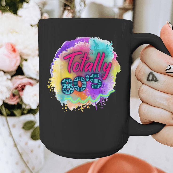 Totally 80's Tie Dye Retro Vibes 1980s Style Nostalgia Graphic Print Coffee Mug