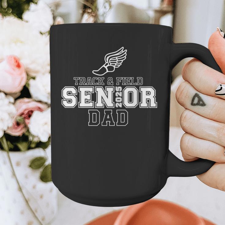 Track & Field Senior Dad 2025 Graduation Year Graphic Print Coffee Mug
