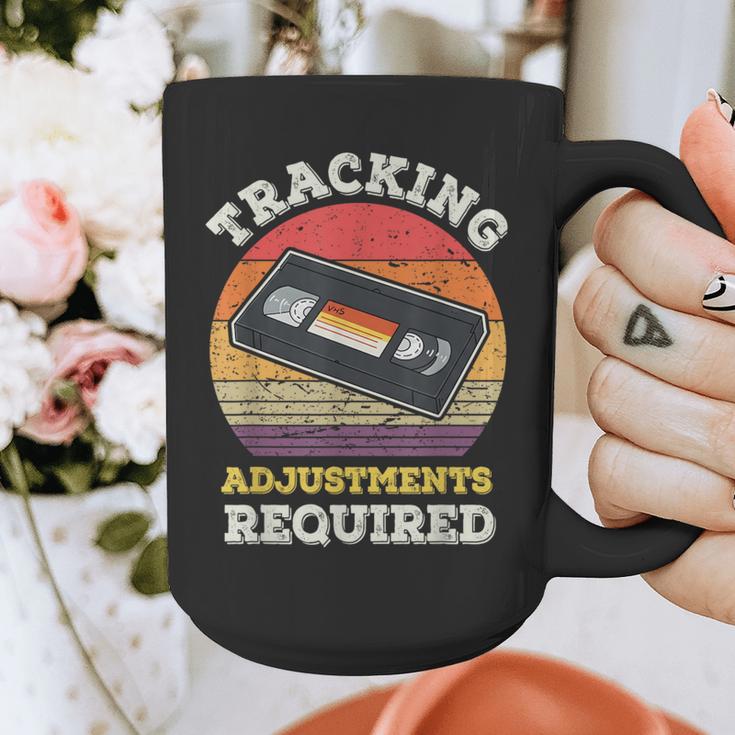 Tracking Adjustments Required Nostalgia VHS Retro Tape Graphic Print Coffee Mug