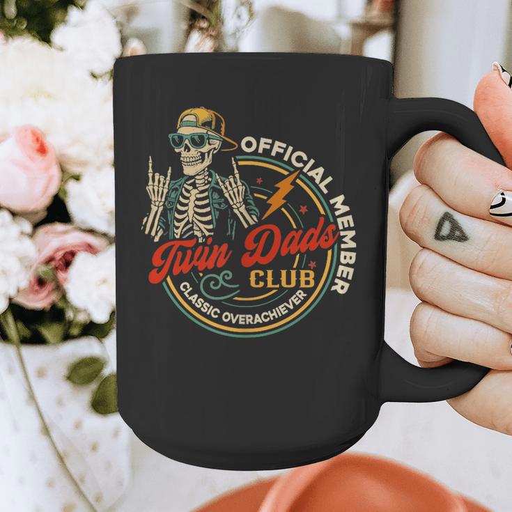 Twin Dad Club Dad Of Twins Skeleton Father's Day Graphic Print Coffee Mug