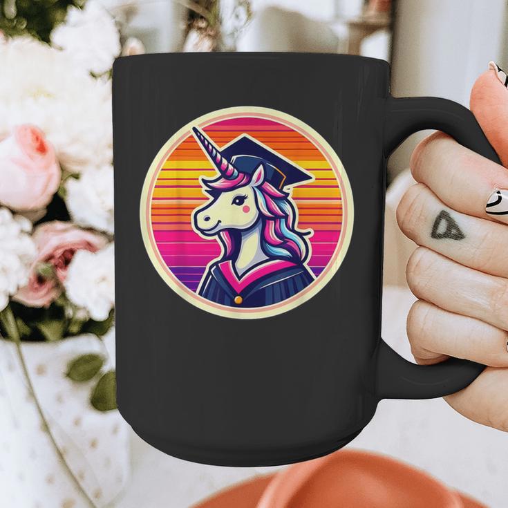 Unicorn University Graduation Graduating School Girl Cute Graphic Print Coffee Mug