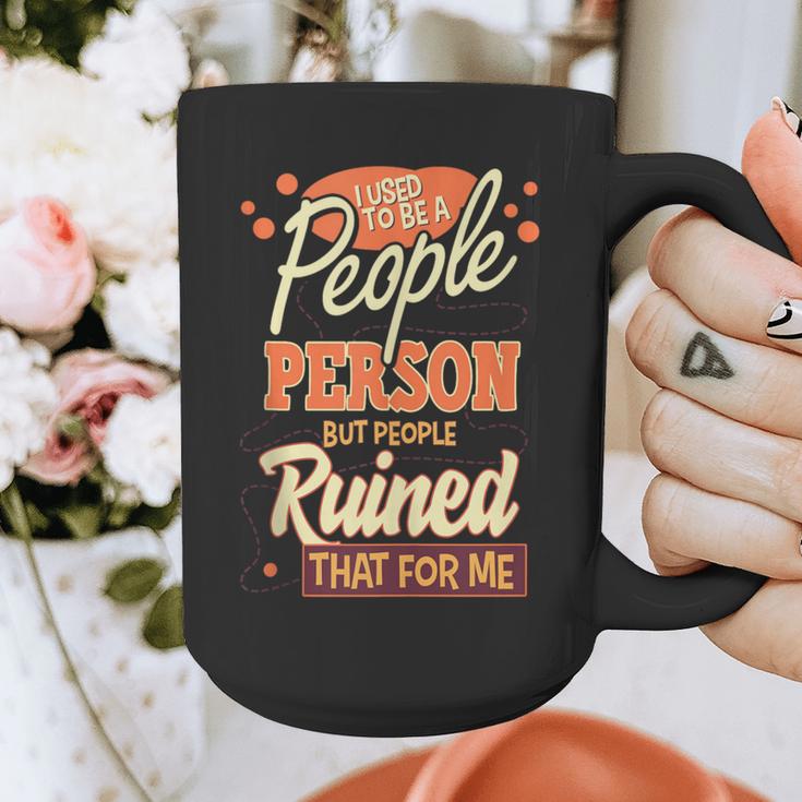 I Used To Be a People Person Antisocial Introvert Graphic Print Coffee Mug