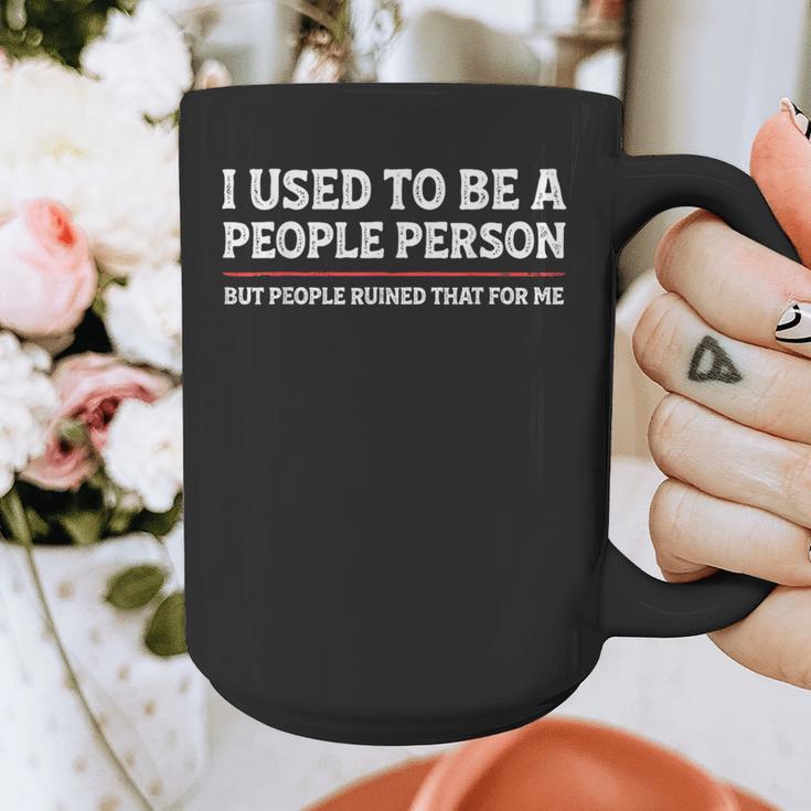 I Used To Be A People Person Introvert Mom Dad Joke Graphic Print Coffee Mug