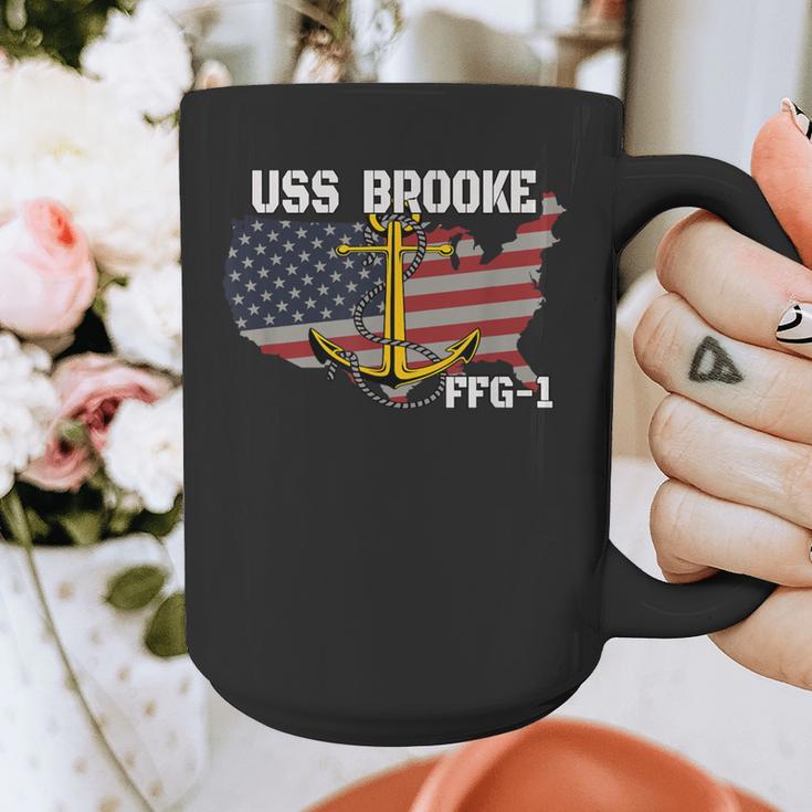 USS Brooke FFG-1 Frigate Veterans Day Son Father Grandpa Dad Graphic Print Coffee Mug