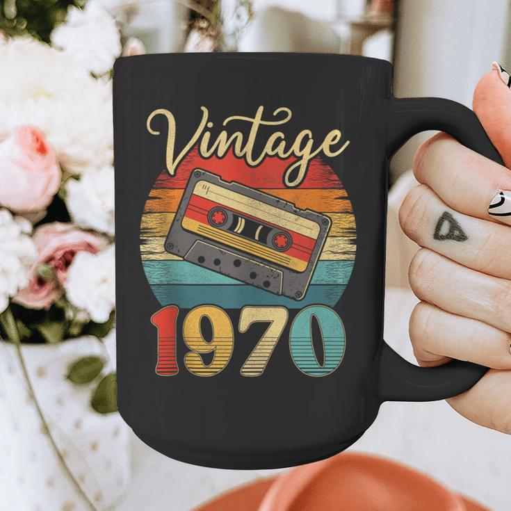 Vintage 1970 Retro Cassette Tape 70s Born Nostalgia Birthday Graphic Print Coffee Mug