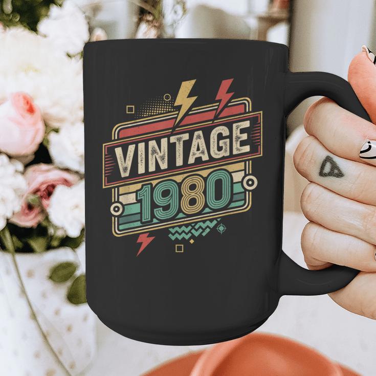 Vintage 1980 Retro Badge Decade Nostalgia Graphic Emblem Graphic Print Coffee Mug