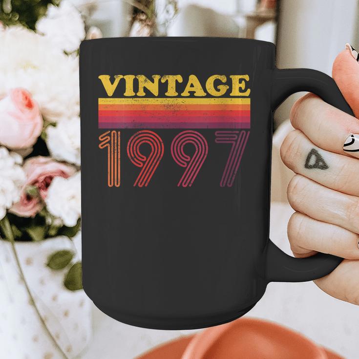 Vintage 1997 Retro Style 90's Born Nostalgia Vibes Birthday Graphic Print Coffee Mug