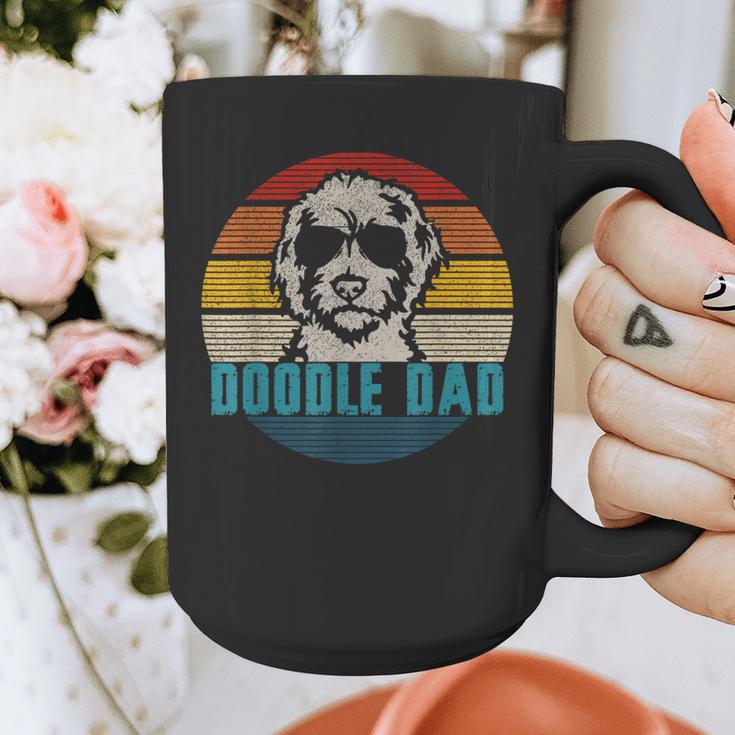 Vintage Best Doodle Dad Ever Father's Day Golden Doodle Graphic Print Coffee Mug