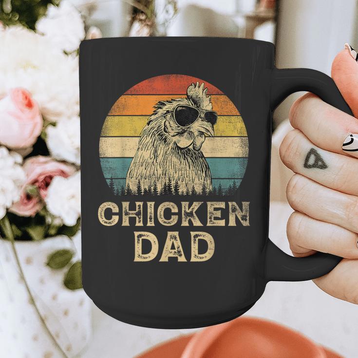 Vintage Chicken Dad Chicken Lovers Daddy Father's Day Graphic Print Coffee Mug