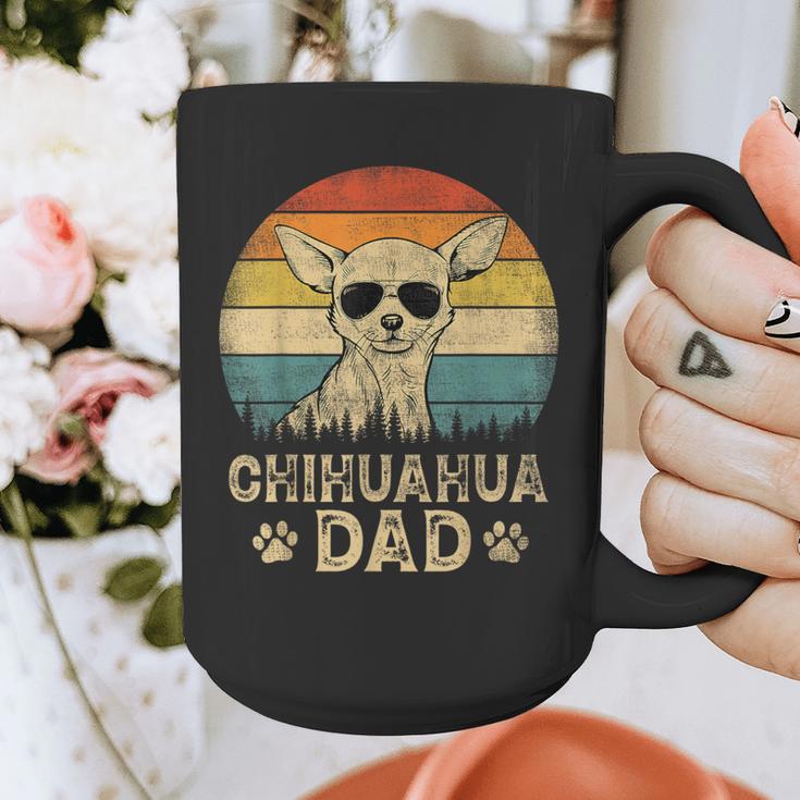 Vintage Chihuahua Dad Dog Lovers Father's Day Tee Graphic Print Coffee Mug