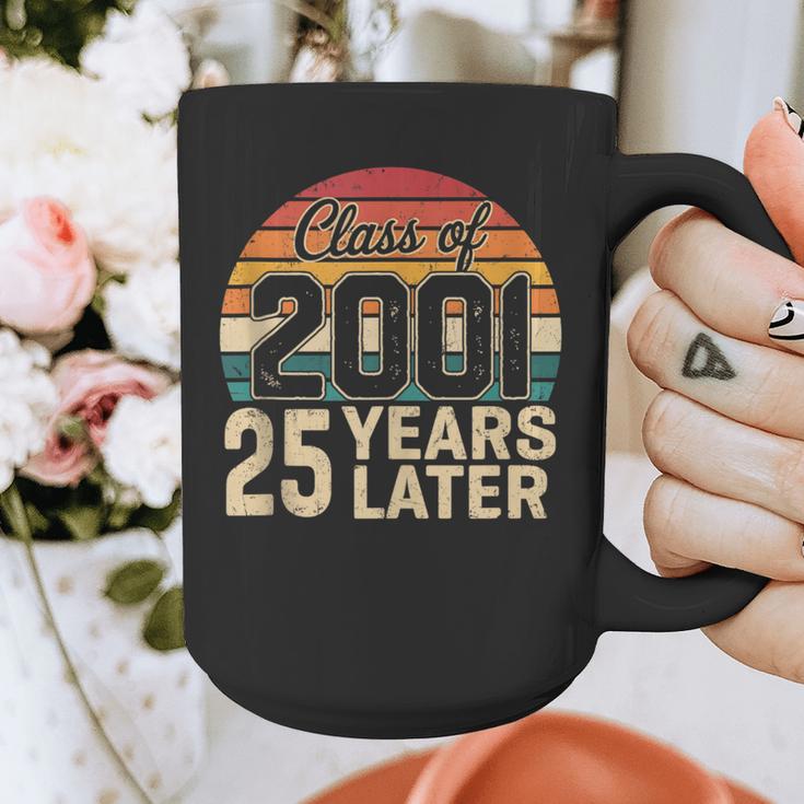 Vintage Class Of 2001 25 Years Later Reunion 25th Graduation Graphic Print Coffee Mug