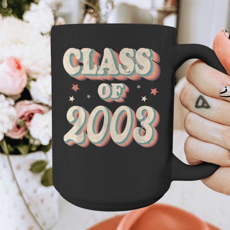 Vintage Class Of 2003 03 High School Graduation Graphic Print Coffee Mug