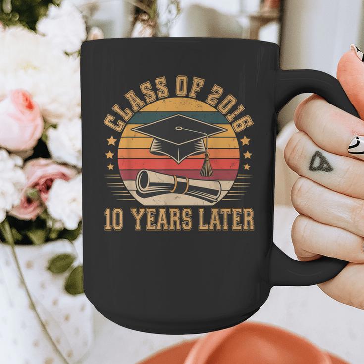 Vintage Class Of 2016 10 Years Later Reunion 10th Graduation Graphic Print Coffee Mug