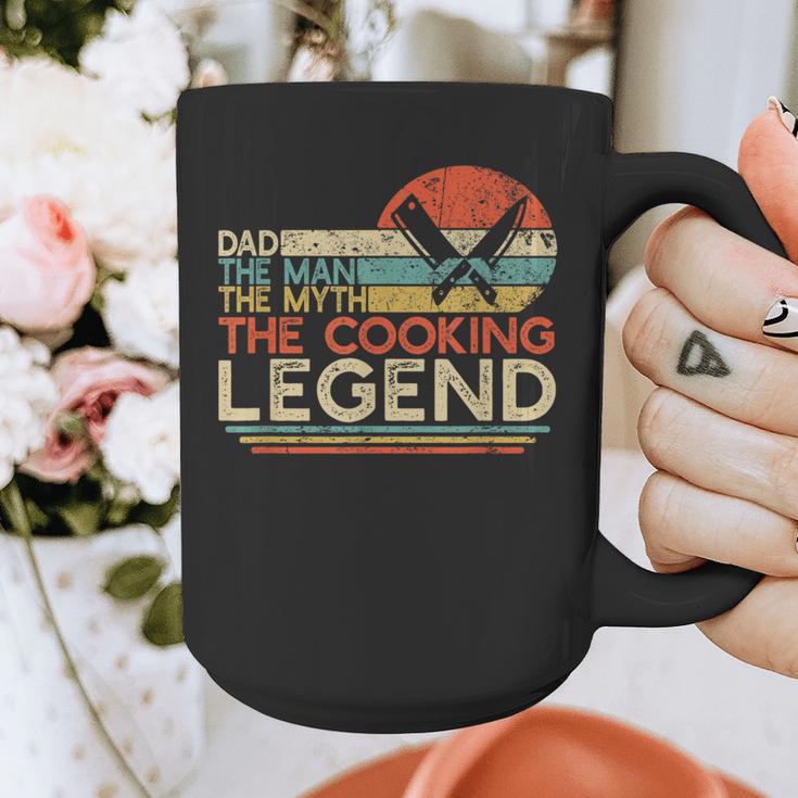 Vintage Cooking Dad The Man The Myth The Legend Chef Graphic Print Coffee Mug