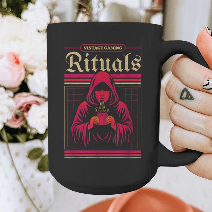 Vintage Gaming Rituals Retro Gamer Nostalgia Vintage Games Graphic Print Coffee Mug Vintage Gaming Rituals Retro Gamer Nostalgia Vintage Games Graphic Print Coffee Mug
