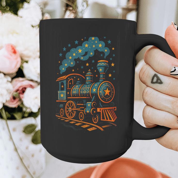 Vintage Locomotive Nostalgia Railroad Stars Graphic Print Coffee Mug Vintage Locomotive Nostalgia Railroad Stars Graphic Print Coffee Mug