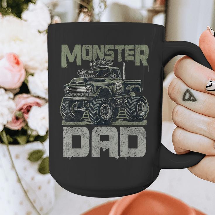 Vintage Monster Truck Lover DAD Family Matching Birthday Graphic Print Coffee Mug